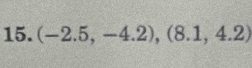 (-2.5,-4.2),(8.1,4.2)