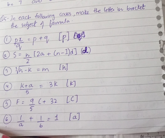 frac 5-frac 7+