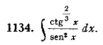 ∈t frac ctg^(frac 2)3xsen^2xdx.