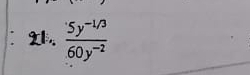  (5y^(-1/3))/60y^(-2) 