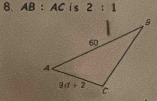 AB:AC is 2:1