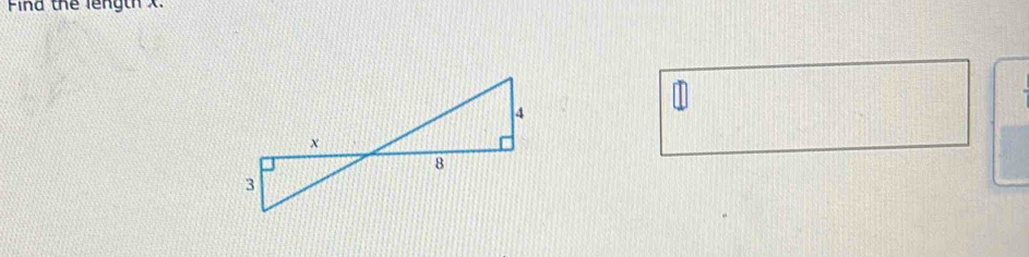 Find thể length X.