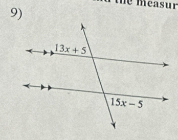 the measur
9)