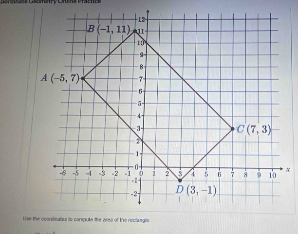 bordinate Geometry Unliné Practice