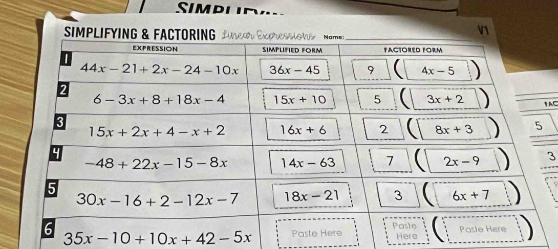 SimPi
V
SIMPLIFYING & 
aC
3
D
35x-10+10x+42-5x