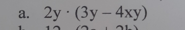 2y·  (3y-4xy)