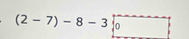 (2-7)-8-3 0