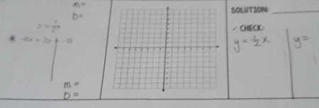 SOLUTION:_
b
y= 1/2^x 
/ CHECK;
-6x+3y+-15
m =