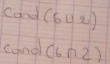 cand (6u 2)
candl (6∩ 2 )