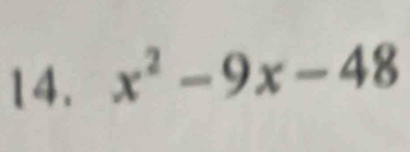 x^2-9x-48