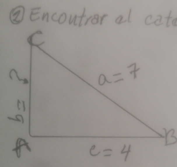 ④ Encoutror al cata