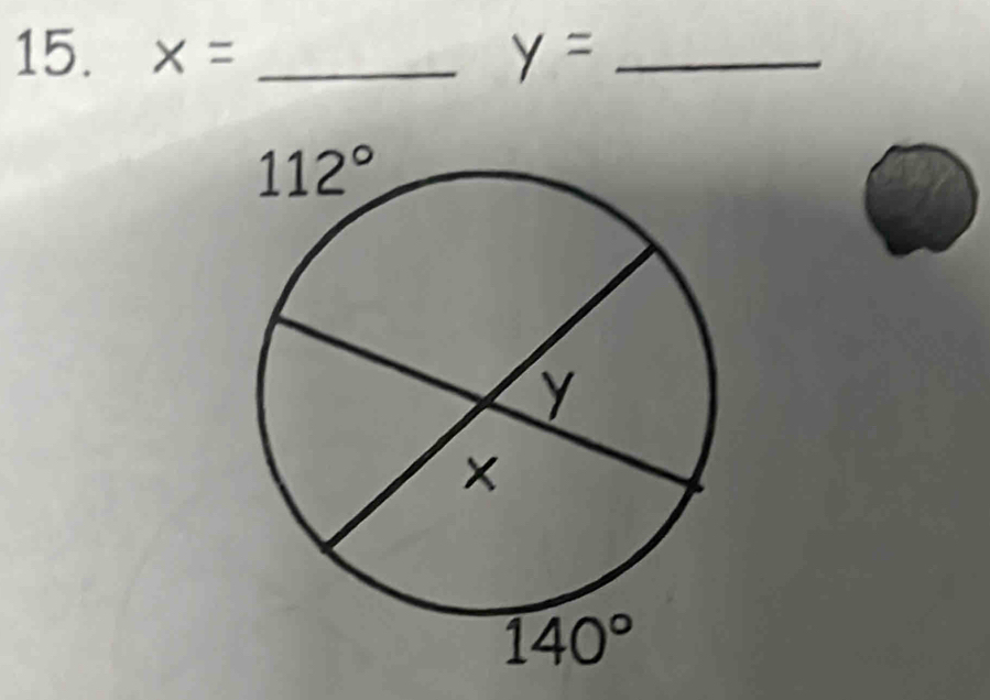 x= _ y= _