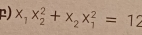 x_1x_2^(2+x_2)x_1^2=12