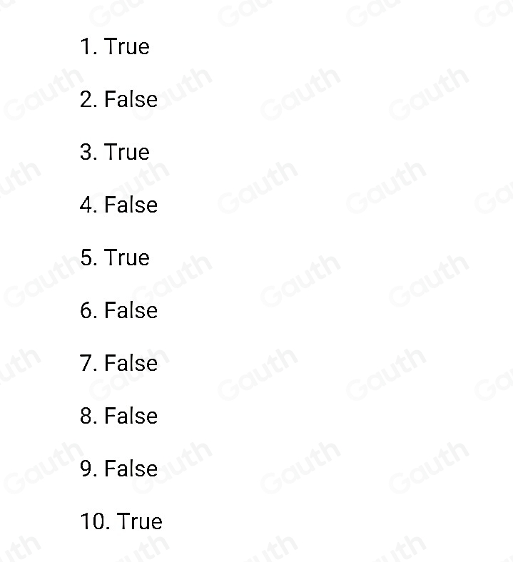 Solved: Not Secure — intervisualtechnology.us Write True if the ...