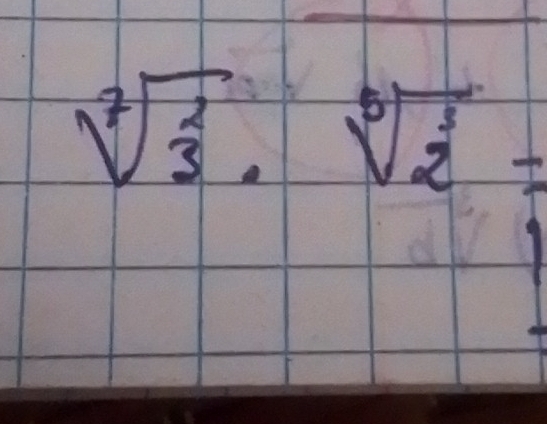 sqrt[7](frac 2)3· sqrt[5](frac 3)2=