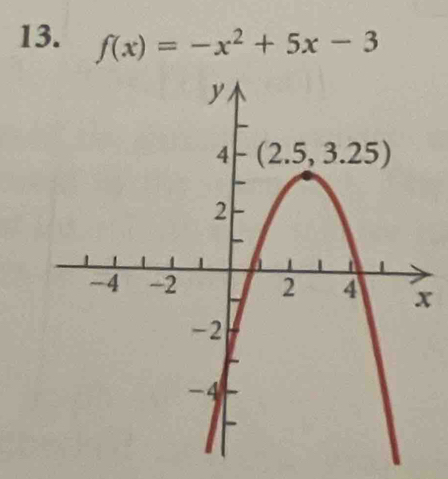 f(x)=-x^2+5x-3