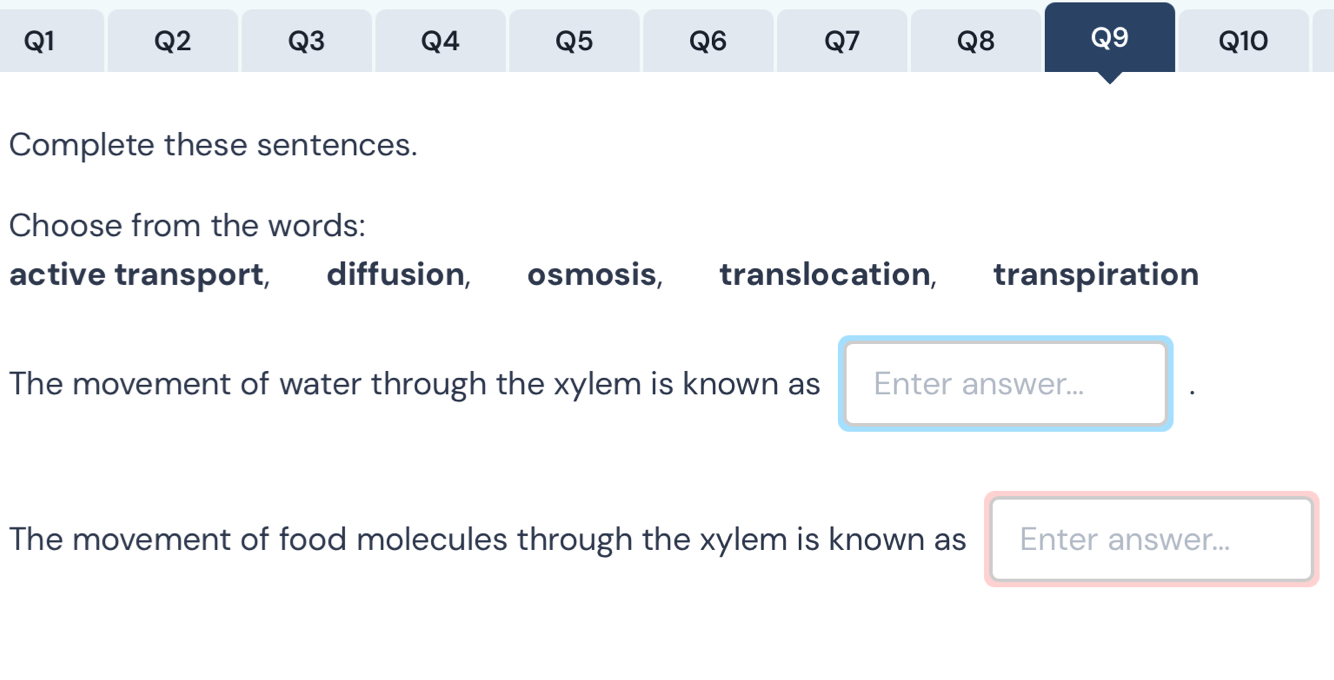 Solved: Complete these sentences. Choose from the words: active ...