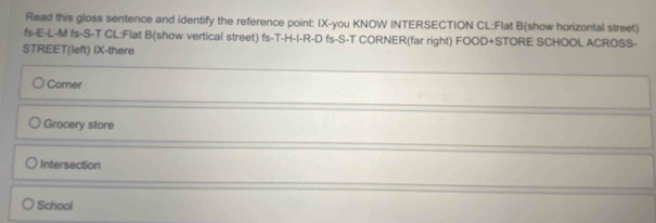 Solved: Read this gloss sentence and identify the reference point: IX ...
