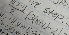  (1(3-1))/2 (3(k+1)-2)>
ve step.
((3-1)(3(k+1)-2)
(3-1)(3x+2
4+2