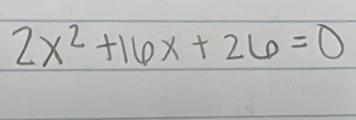 2x^2+16x+26=0