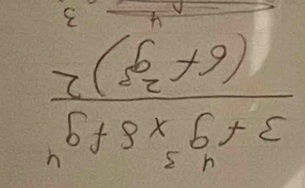 frac 3f^4g^5* 8fg^4(6f^2g^5)^2