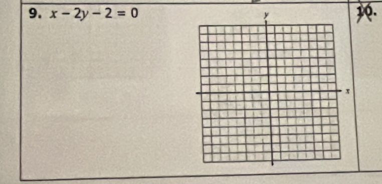 x-2y-2=0 10.