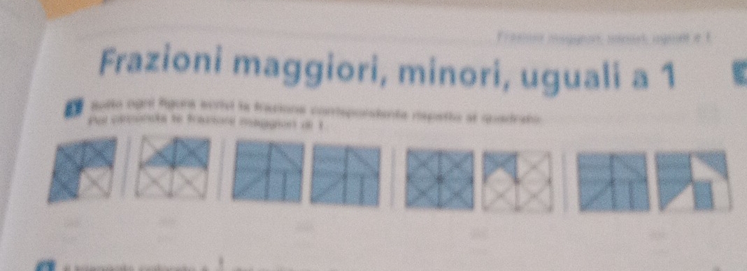 ！ 
Frazioni maggiori, minori, uguali a 1 
a sulto ngri fgurs ecrid le trationa contepolsienta rspetio at quadrato 
Pel conaa to fracsore mtugnon de 1