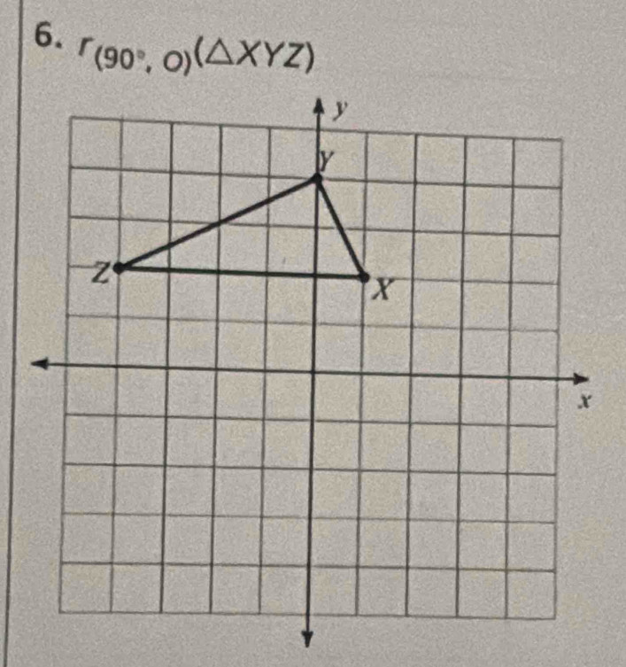 r_(90°,0)(△ XYZ)