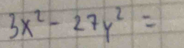 3x^2-27y^2=