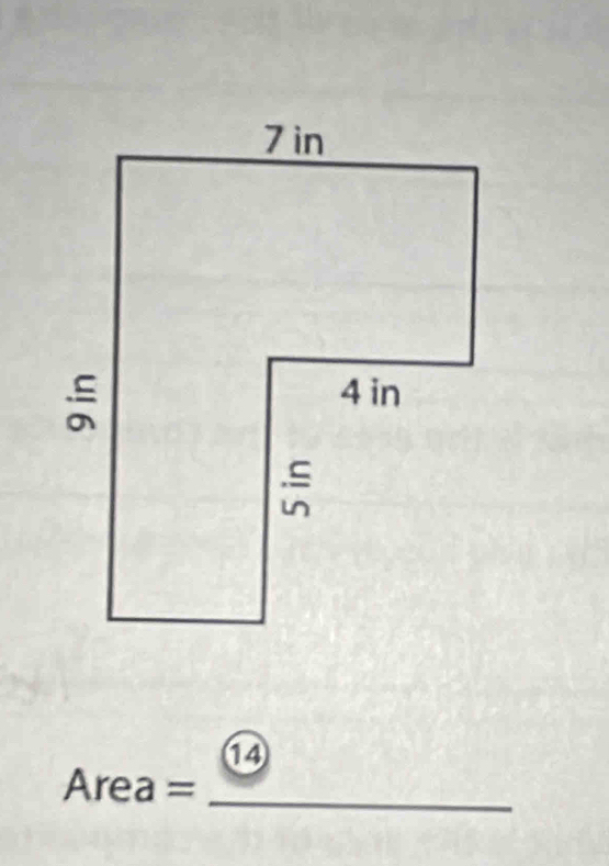 14
Area = _