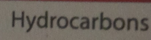 Hydrocarbons