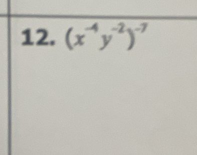 (x^(-4)y^(-2))^-7