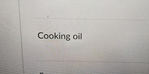 Cooking oil