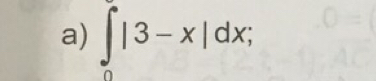 ∈t _0|3-x|dx;