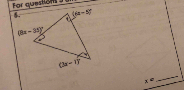 For questions 9 à
x=
_