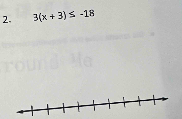 3(x+3)≤ -18