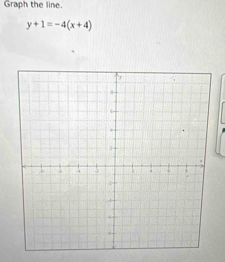 Graph the line.
y+1=-4(x+4)