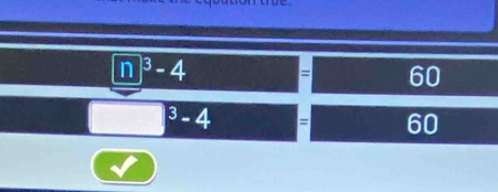 n^3-4 = 60^3-4 = 60