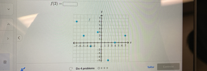 f(2)=□
Do 4 problems 。 。 Saltar Controlar