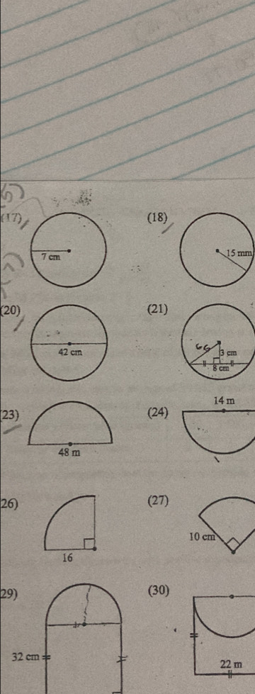 (17)(18) 

(20)(21) 

23)(24) 
26)(27) 
29) (30)