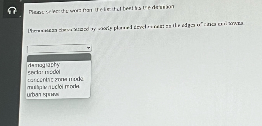 Solved: Please select the word from the list that best fits the ...
