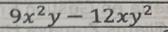 9x^2y-12xy^2