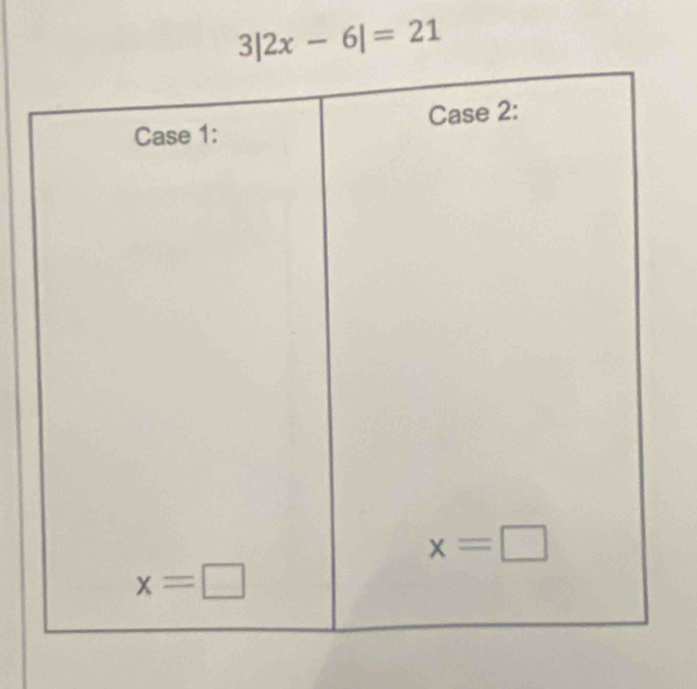 3|2x-6|=21