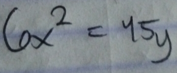 6x^2=45y