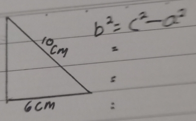 b^2=c^2-a^2