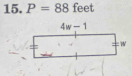 P=88 feet