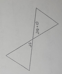 (3+6x)^circ 
51°