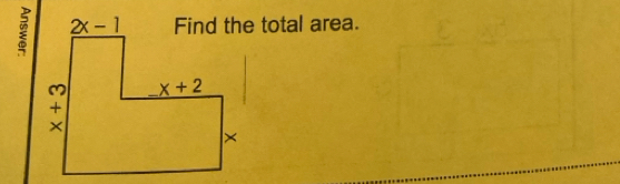 Find the total area.