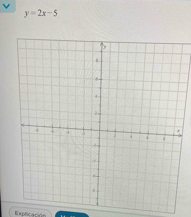 y=2x-5
Explicación