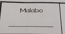 Malabo 
_